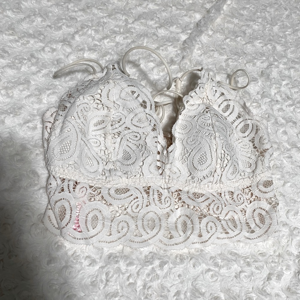 Victorias Secret PINK Lacey White Bralette